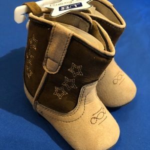 NWT Infant Baby Cowboy Boot Crib Shoes 3-6m Size 1